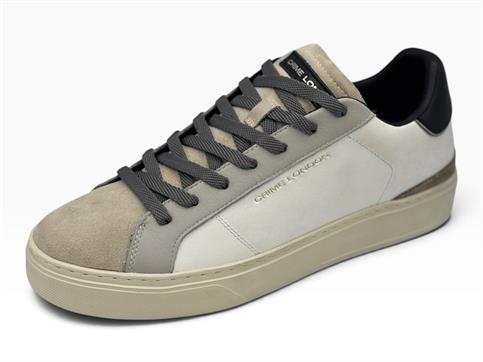 crime london 11703aa8 panna sneakers pelle uomo