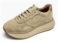 janet j-1072 beige sneakers camoscio platform donna