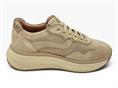 janet j-1072 beige sneakers camoscio platform donna