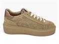 janet j-1010 beige sneakers camoscio platform donna