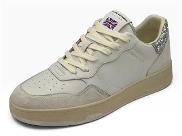 crime london 20402pp7 bianco sneakers pelle  donna