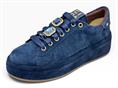 gio+ oliva148 blu sneakers camoscio zirconi donna