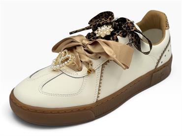 gio+ blue1030 latte sneakers pelle  donna