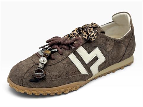 gio+ cielox10 testa di moro sneakers nabuk  donna