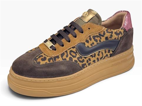 janet j-1050 testa di moro sneakers leopardato donna
