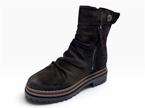 mjus l97214 testa di moro tronchetto camoscio donna