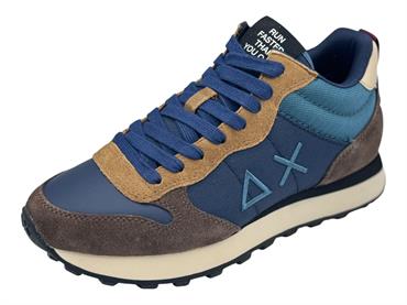 sun68 z46118 blu sneaker tessuto  uomo