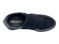 melluso r25568 nero mocassino camoscio zeppa donna