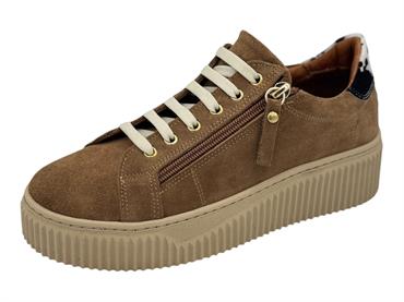 melluso 055097 beige sneakers camoscio  donna