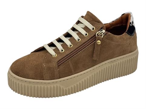melluso 055097 beige sneakers camoscio  donna