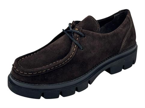 grunland sc6417 testa di moro scarpa camoscio donna