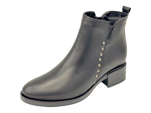 melluso k91851q nero tronchetto pelle donna