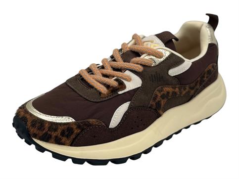 gold&gold gb1102 caffe sneaker tessuto donna