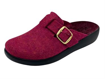 grunland ci2961 bordeaux ciabatta feltro  donna