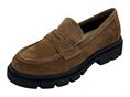 grunland sc6415 marrone mocassino camoscio donna