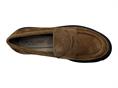 grunland sc6415 marrone mocassino camoscio donna