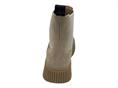frau a40c5 beige tronchetto camoscio platform donna