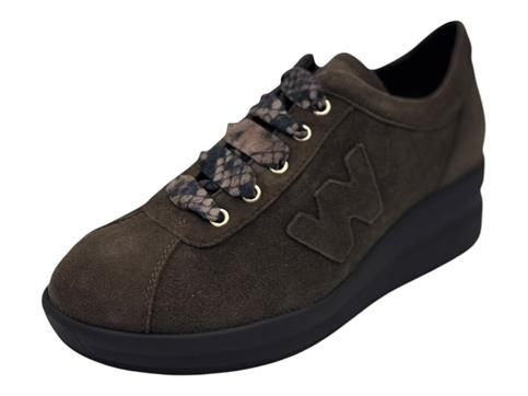 melluso r25656q testa di moro sneakers pelle  donna
