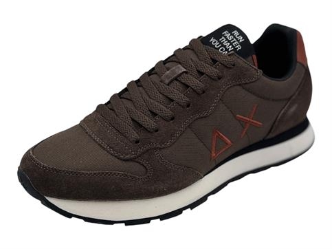 sun68 z46101 marrone sneakers camoscio uomo