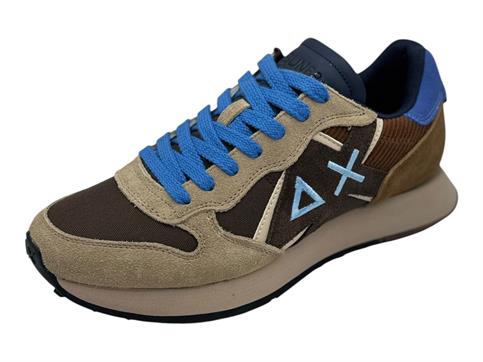 sun68 z46125 beige sneaker tessuto uomo