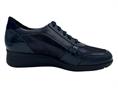 mephisto iasmina blu scarpa pelle donna zeppa media