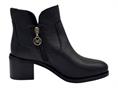 melluso k36065 marrone tronchetto pelle donna tacco