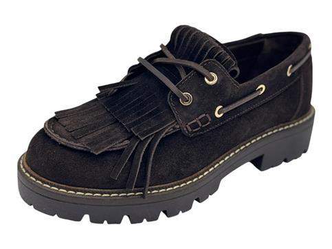 unika 100 tmoro mocassino camoscio  donna