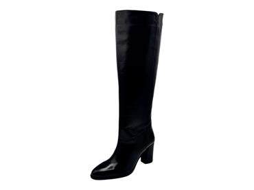 janet j-526 nero stivale donna pelle tubo cerniera