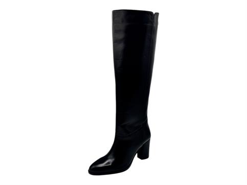 janet j-526 nero stivale donna pelle tubo cerniera