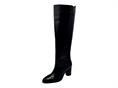 janet j-526 nero stivale donna pelle tubo cerniera
