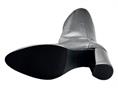 janet j-526 nero stivale donna pelle tubo cerniera