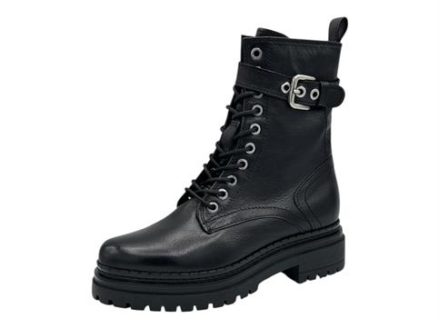 mjus l97203 nero anfibio donna pelle carrarmato