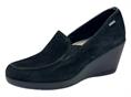 melluso k90431 nero mocassino camoscio donna