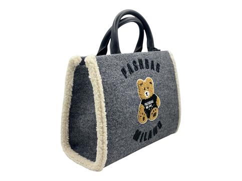 pashbag 20158-she-w6b-p grigio borsa tessuto