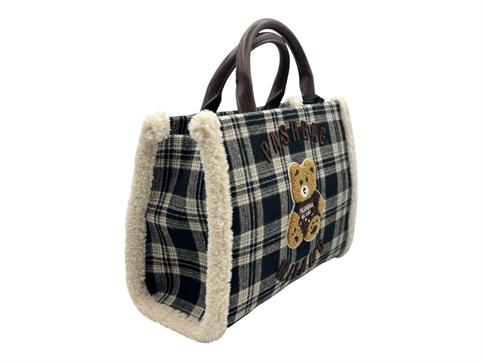 pashbag 20158-she-w6b-p nero borsa tessuto
