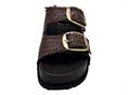 ndo 1034 cioccolato ciabatta pelle platform  donna