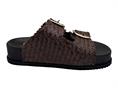 ndo 1034 cioccolato ciabatta pelle platform  donna