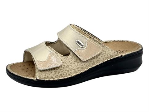 grunland ce0256 platino ciabatta donna plantare