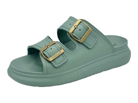 grunland ci1906 salvia ciabatta gomma platform donna