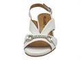 melluso n652 bianco sandalo donna pelle tacco medio