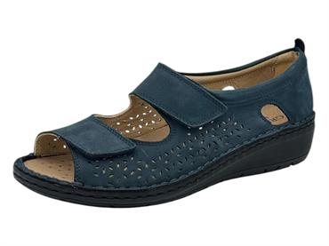 GRUNDLAND SC4881 BLU sandalo donna plantare