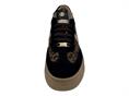 janet j-1050 nero sneakers camoscio platform donna