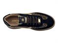 janet j-1050 nero sneakers camoscio platform donna